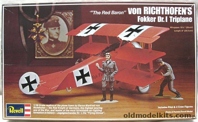 Revell 1/28 Fokker DR-I Triplane - Von Richthofen's Aircraft 'The Red Baron' (DR-1), H233 plastic model kit